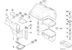 Garniture gauche OEM 51478266565 pour BMW Série 3 E46 (316i, AL11, AL12, AL21, AL22, AL51, AN92, AN52, AY11, AY71, AY72). Véritable BMW.