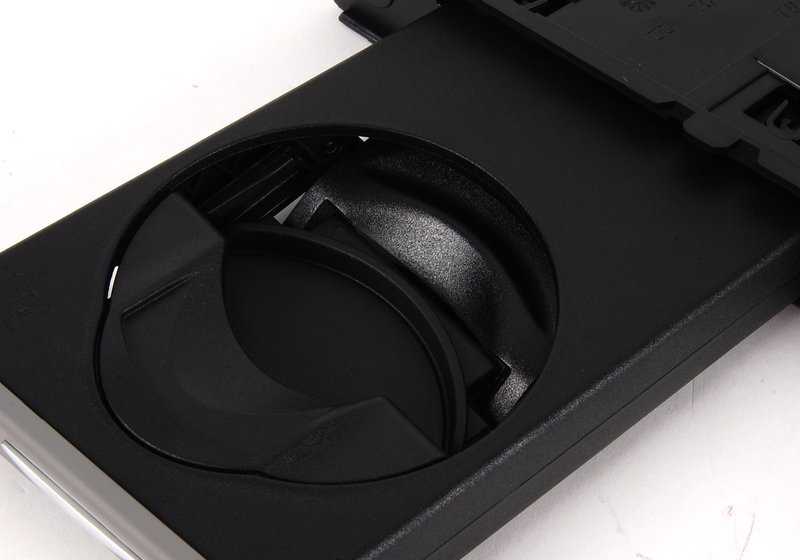 Soporte para bebidas (portavasos) derecho OEM 51459173471 para BMW E90, E91, E92, E93. Original BMW.