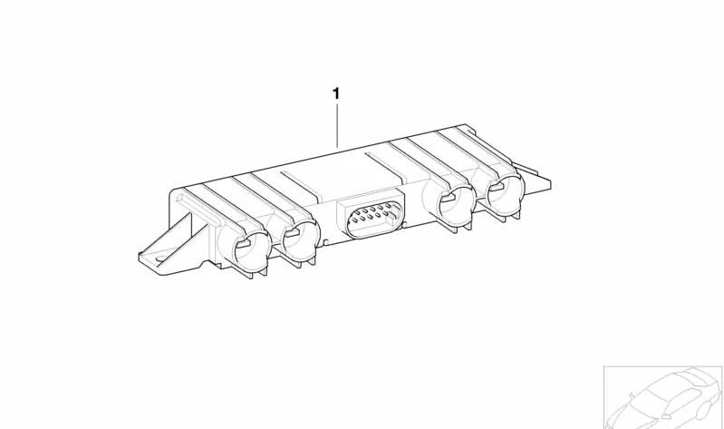Unidad de control para catalizador OEM 12141712970 para BMW Serie 7 E38 750i modelos GG01, GG02, GG21, GG22, LGJ01, LGJ02, LGJ03, LGK21, LGK22, LGK23. Original BMW.
