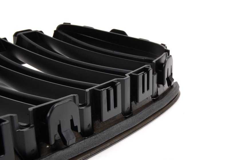 Parrilla decorativa delantera derecha negro brillo OEM 51712150252 para BMW Z4 E89. Original BMW.