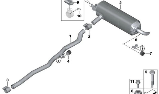 OEM -Schwingungen Amppler 18407552796 für BMW E81, E82, E87, E88, F87, E90, E91, E92, E93, E84, G05, G06, G07. Original BMW.