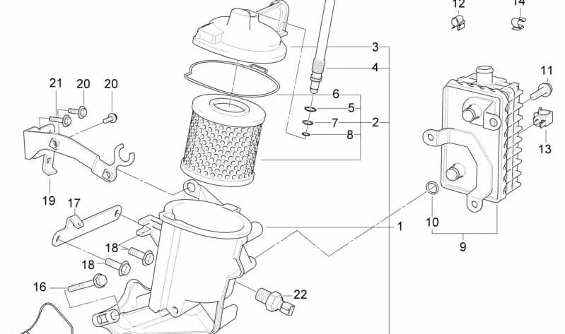 O -OME Board 11422242988 for BMW E36 318TDS and BMW E34 524TD. Original BMW replacement. Ideal to ensure pond in the oil system.