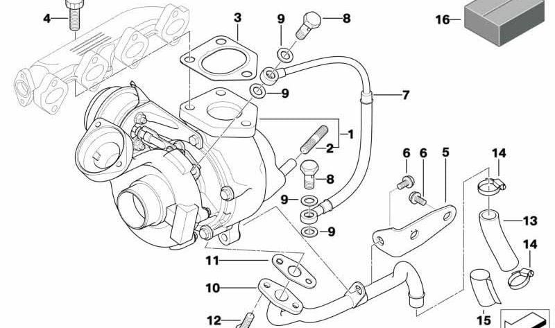 Tubo de retorno de aceite OEM 11422247301 para BMW E46 (318d, 320d) y E39 (520d). Compatible con motores diésel M47. Original BMW.