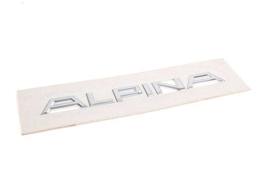 "Alpina" rear emblem OEM 51008025862 for BMW F06, F06N, E65, F01, F01N, F02, F02N, G12, G12N, G16, G07, G07N, E52. Original BMW.