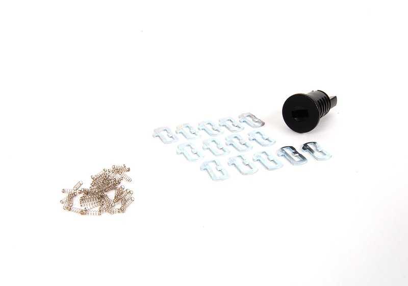 Kit reparación bombín cerradura OEM 51167001461 para BMW E82, E88, E46, E90, E91, E92, E93, E60, E61, E63, E64, E65, E66, E84, E83, E53, E70, E71, E72, E85, E86, E89, E52. Original BMW.