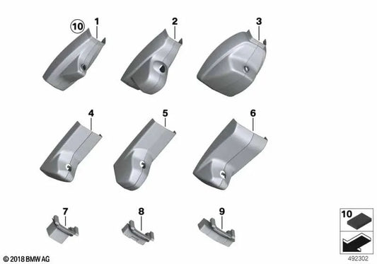 BMW Cable Channel 5 F10 Series, F11, F18 (OEM 51169268719). BMW original