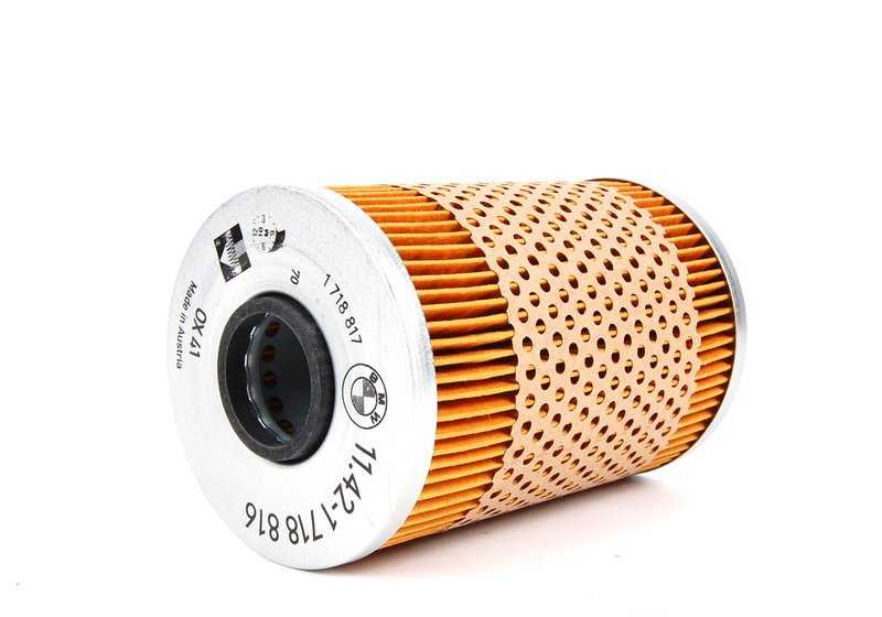 Filtro de aceite OEM 11429063138 para BMW E12, E23, E24, E28, E32, E34 (todos los modelos compatibles). Recambio original BMW.