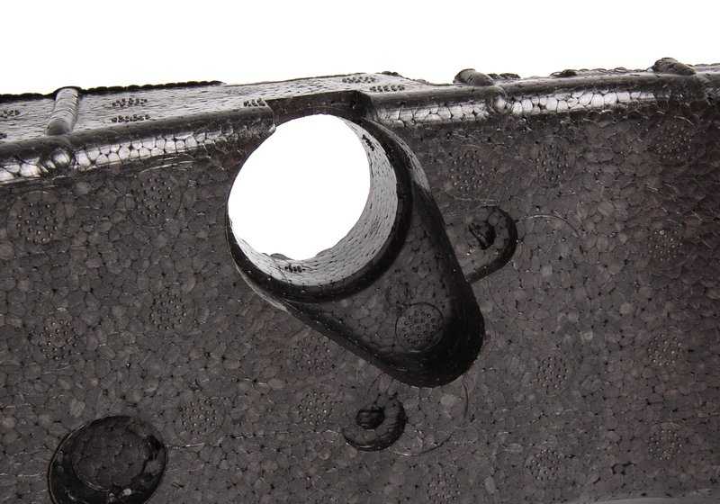 Schaumstoffstück für die hintere Stoßfänger für BMW E46 (OEM 51127894993). Original BMW