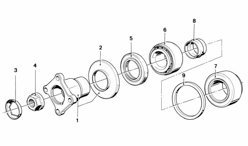 Arandela de ajuste para varios modelos/series de BMW (OEM 33121207922). Original BMW