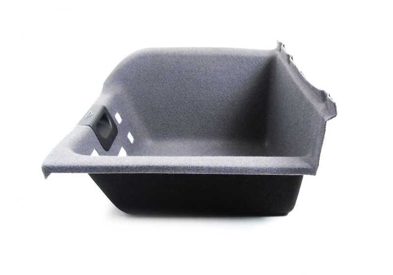 Panel lateral derecho maletero OEM 51478218788 para BMW E39 (523i, 525i) Todos los modelos compatibles. Color gris. Pieza original BMW.