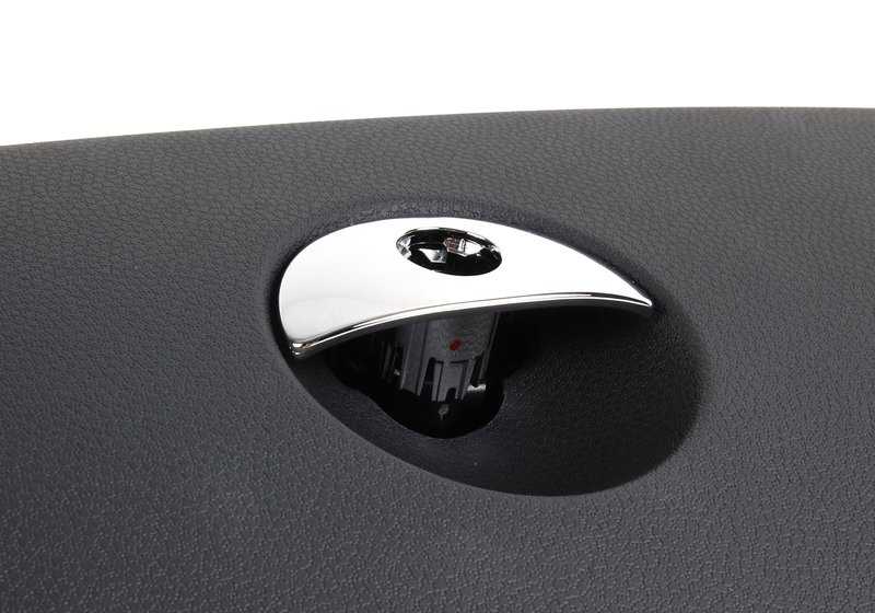 Guantera con cerradura OEM 51166959970 para MINI R50, R52, R53. Color negro panther. Compatible con modelos Cooper, One y Cooper S de 2001 a 2008. Original MINI.