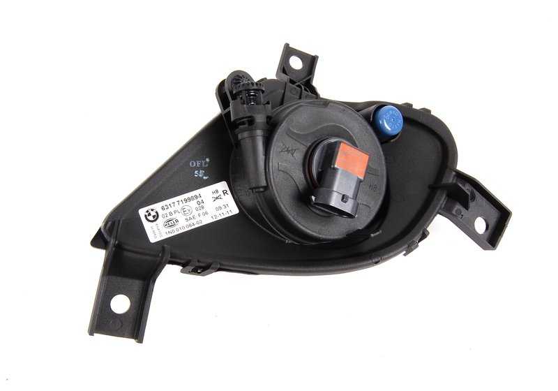 Antiniebla derecho OEM 63177199894 para BMW E90: 316d, 316i (modelos PR31, PR32, PR51, PR52, PF11, PF12, PF21, PF31, PF32, PF42). Compatible con versiones manual y automática. Original BMW.