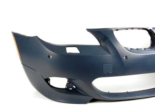 Front primed bumper trim for BMW E60N, E61N (OEM 51118044584). Original BMW.