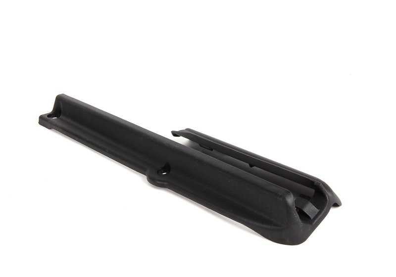 Embellecedor trasero izquierdo OEM 52108270023 para BMW E46, E64, E64N. Pieza original BMW. Ideal para sustituir la moldura lateral del respaldo del asiento trasero. Color negro.