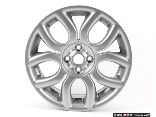 Cerchio in lega leggera 7Jx17 ET48 colore argento OEM 36116775685 per MINI R50, R53, R56, R55 Clubman, R52 Cabrio, R57 Cabrio, R58 Coupé, R59 Roadster... e altro ancora. MINI originale.