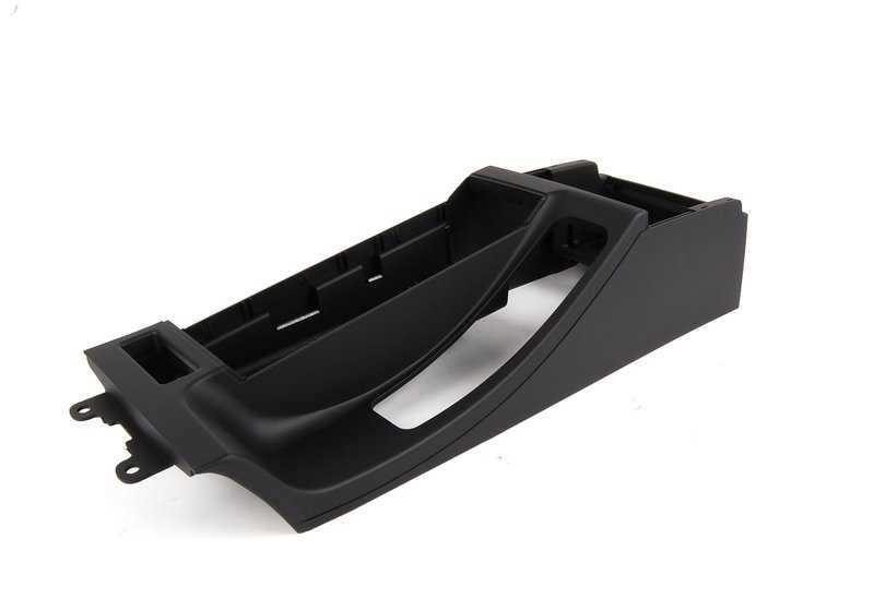 Consola apoyabrazos central OEM 51168218305 para BMW Serie 3 E46 (1997-2006). Color negro. Original BMW.