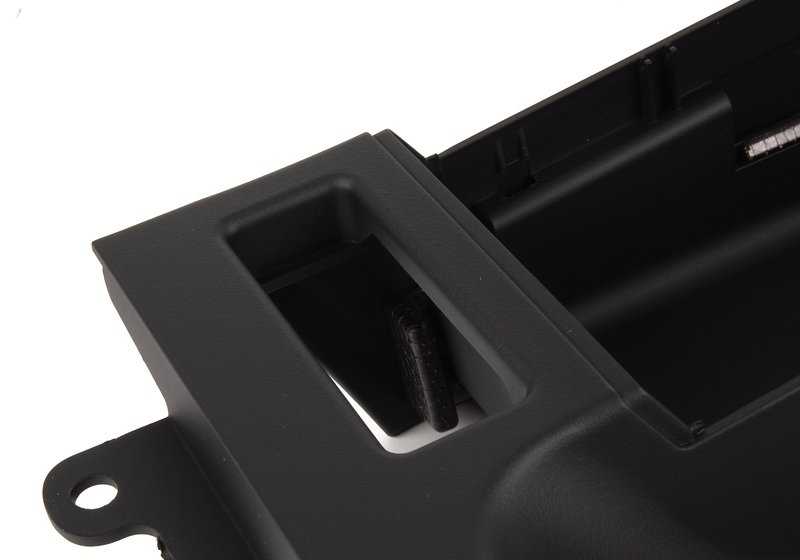Consola apoyabrazos central OEM 51168218305 para BMW Serie 3 E46 (1997-2006). Color negro. Original BMW.