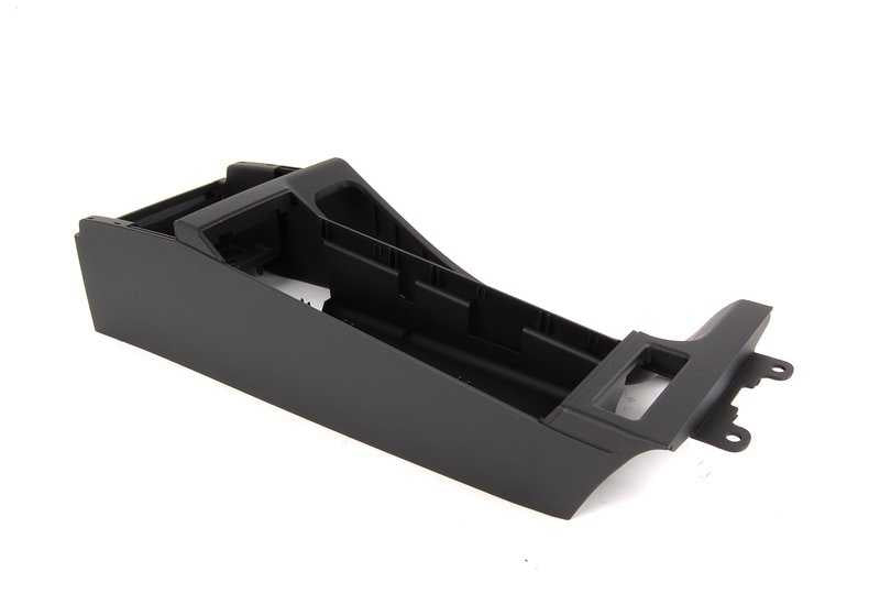 Consola apoyabrazos central OEM 51168218305 para BMW Serie 3 E46 (1997-2006). Color negro. Original BMW.