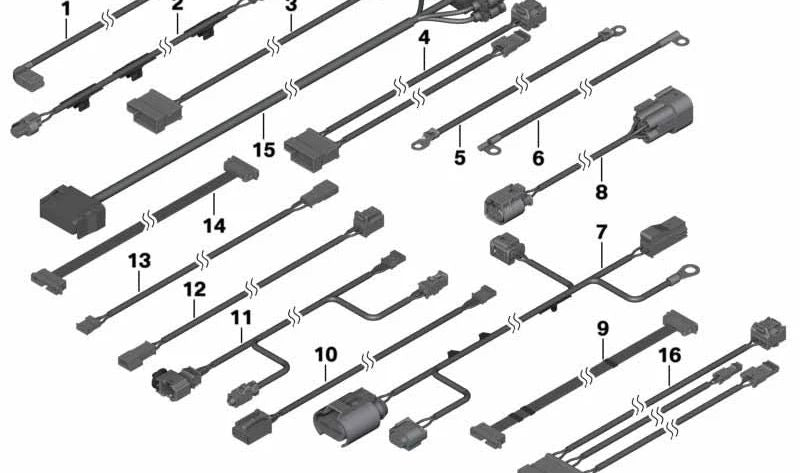 Cable de masa de bisagra portón trasero OEM 61113448831 para MINI R56, R60, R61. Original MINI.