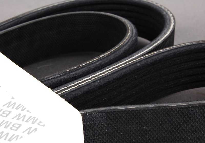 Belt Poly V pour BMW E81, E82, E87, E88 Series 3 E90, E91, E92, E93 Series 5 E60, E61 Series 6 E63, E64 Series 7 E65, E66, X1 E84, X3 E83n, x5 E70 (OEM 11287628650). BMW d'origine