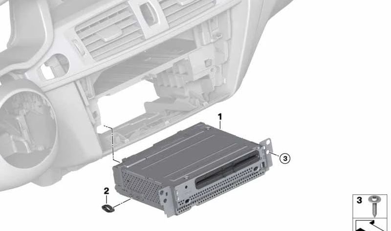 Main unit (Head Unit) with basic Navigation OEM 65129874345 for BMW F25, F26. Original BMW.