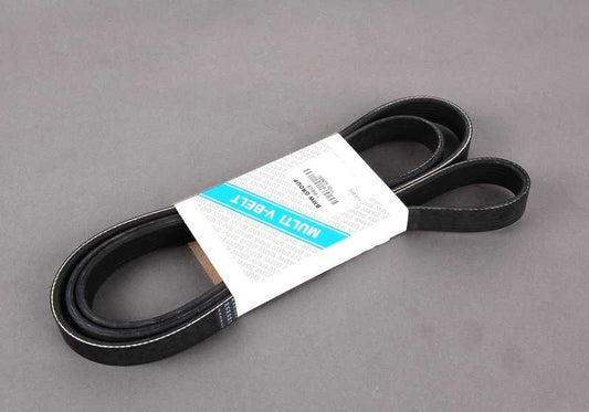 Poly V belt for BMW E81, E82, E87, E88 3 Series E90, E91, E92, E93 5 Series E60, E61 6 Series E63, E64 7 Series E65, E66, X1 E84, X3 E83N, X5 E70 (OEM 11287628650). Genuine BMW