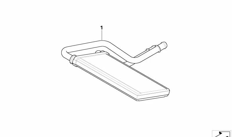 Radiador com tubo duplo para BMW E85, E86 (OEM 64116927613). BMW originais.