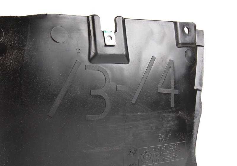 Recubrimiento guardabarros izquierdo OEM 51718193811 para BMW Serie 3 E46 (316i, 318i, 320i... y más). Original BMW.