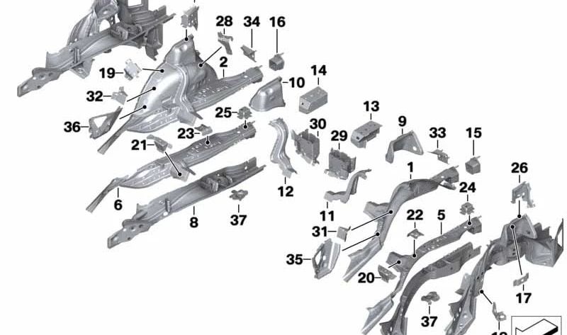 Soporte de almacenamiento capota izquierda OEM 41007347203 para BMW F33, F83. Original BMW.