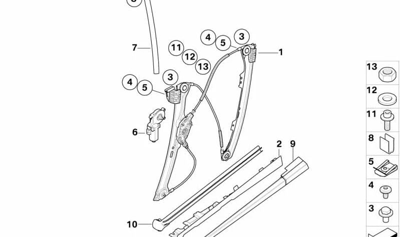 Ângulo de conexão direito para BMW E64, E64N (OEM 51377008632). BMW original