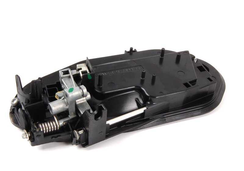 Soporte interior tirador exterior puerta derecha OEM 51217199556 para BMW E60, E60N, E61, E61N. Original BMW.