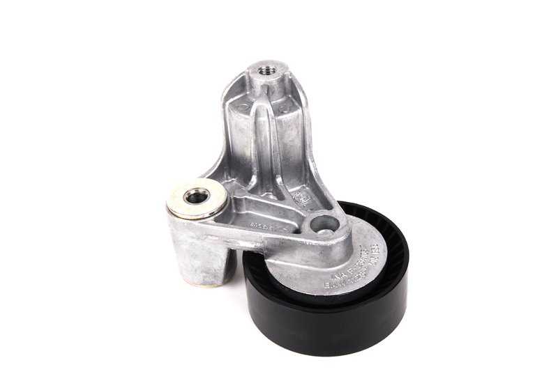Tensor de correa con brazo OEM 11287515867 para BMW E53. Repuesto original BMW. Ideal para sistema de correa del compresor de aire acondicionado.