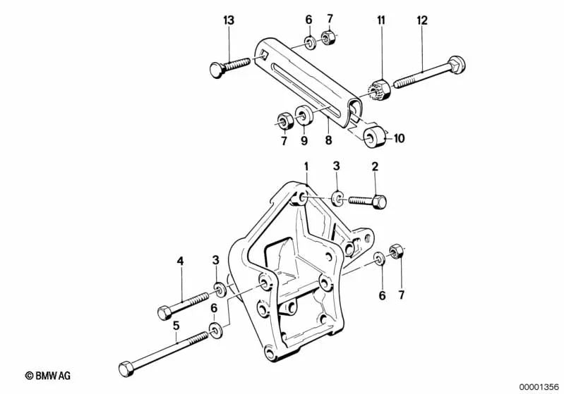 Manchon d'insertion OEM 12311288444 pour BMW Série 3 E30, Série 5 E28, Série 5 E34. Véritable BMW.