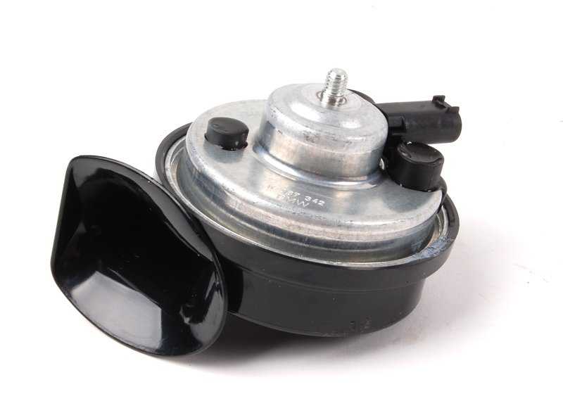 Bocina de tono bajo OEM 61338387342 para BMW (Modelos compatibles: E53). Original BMW.