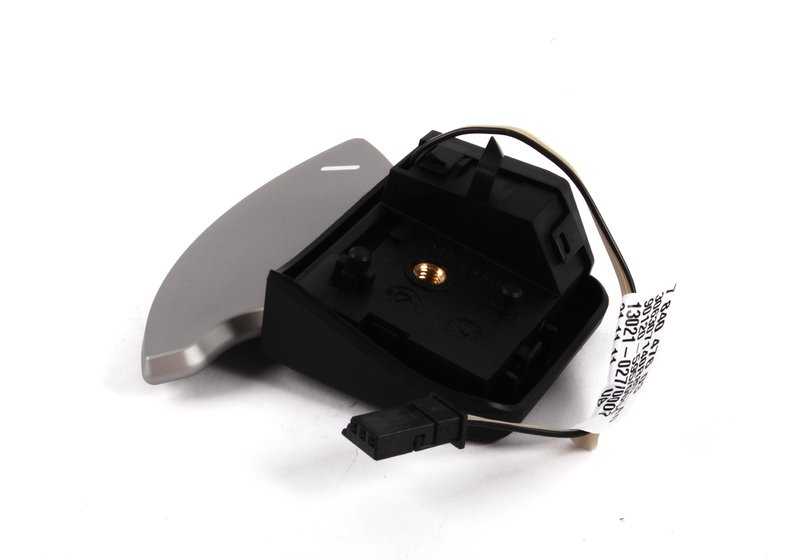 Left change lever (Schaltwippe) OEM 61317840476 for BMW E90, E90N, E92, E92N, E93, E93N, E70, E71. Original BMW.