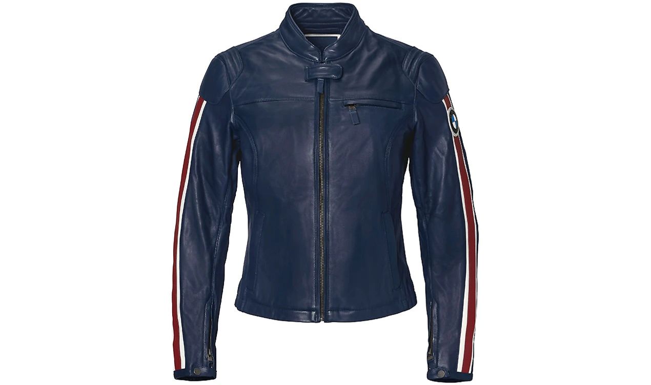 Schwabing Jacket Navy Size S for Women Oem 76147913586 for all BMW motorcycles. Original BMW Motorrad.