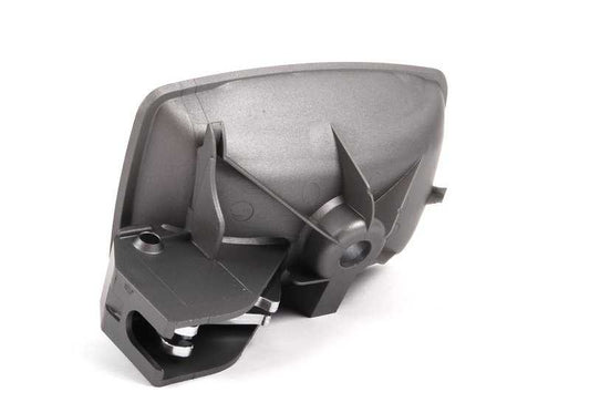 Manilla interior de puerta derecha OEM 51417024304 para BMW E65 y E66. Acabado en plata oscura. Recambio original BMW.