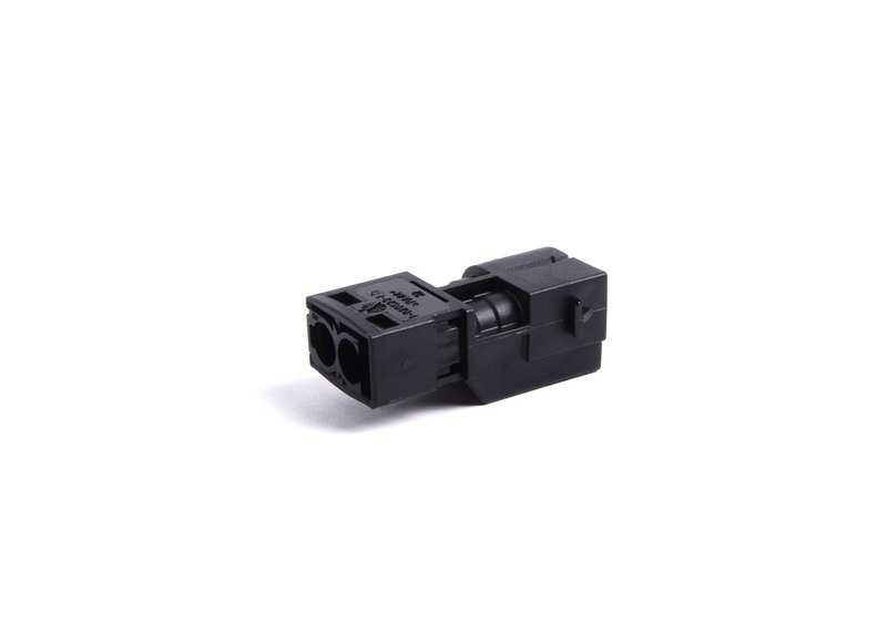 Conector eléctrico 2 pines OEM 61131378106 para BMW E36, E46, E39. Original BMW.