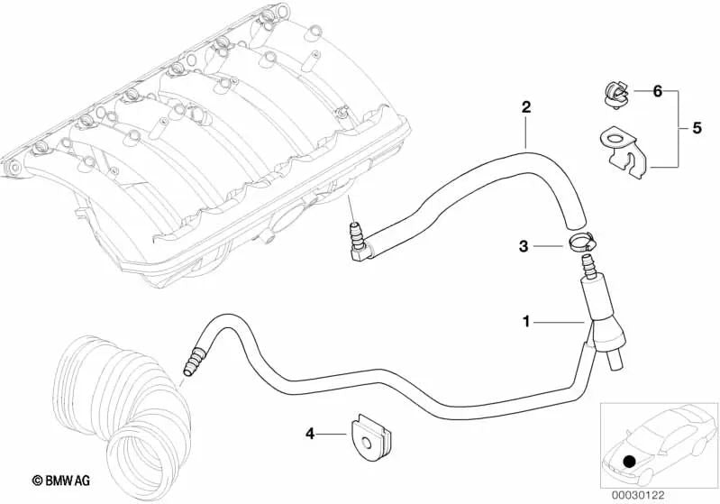 A été pour la série BMW 3 E46 (OEM 11611435984). BMW d'origine
