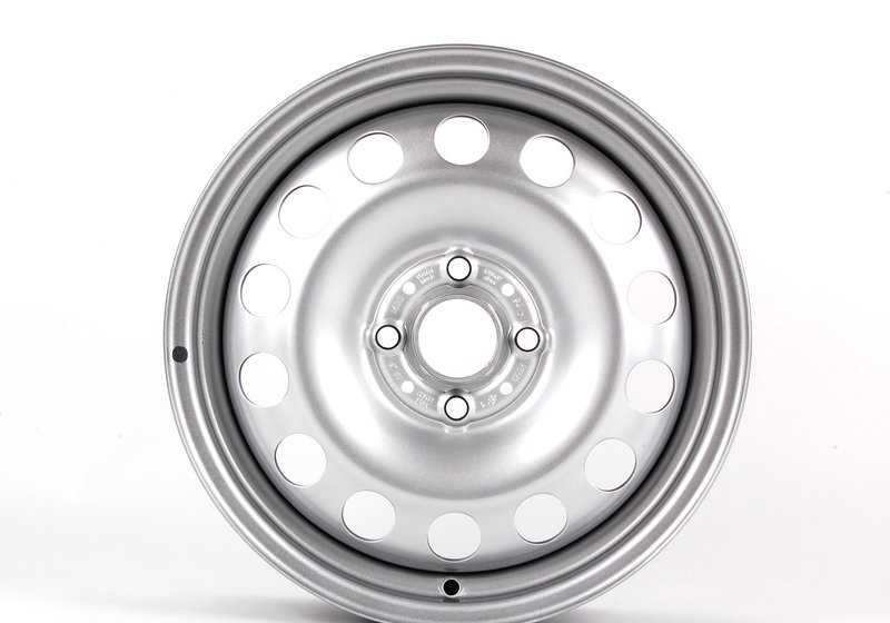 Llanta de acero OEM 36116768497 estilo 12 para MINI R50, R52, R53, R55, R56, R57, R58, R59. Ideal para invierno o uso diario. Original MINI y BMW.