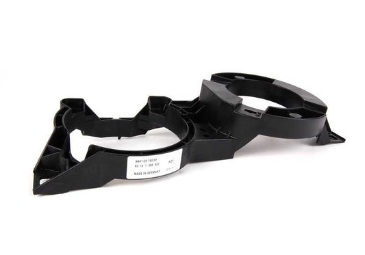 Soporte derecho faro OEM 63121385602 para BMW E30 316i {todos los modelos compatibles: M10 y M40, manual y automático, años 1987-1991}. Original BMW.