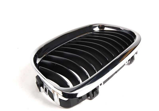 Rejilla de adorno con marco cromado izquierdo OEM 51137201967 para BMW Serie 3 E90, E91 LCI. Original BMW.