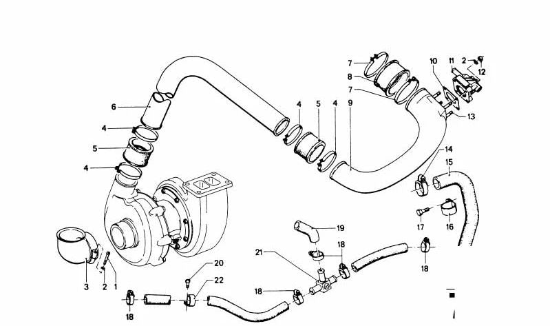 Tubo para BMW (OEM 11651259477). Original BMW