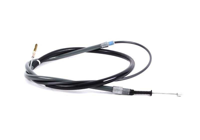 Cable freno de mano derecho OEM 34401166237 para BMW E39 520d, 520i {DD11, DD12, DD21, DD22, DH11, DH12, DH21, DH22, DR71, DM71}. Compatible con modelos manuales y automáticos. Original BMW.