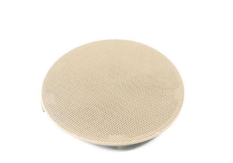 Rejilla altavoz derecha (color beige claro) OEM 51418224388 para BMW E46 {316i AL, AN, AX – todos los modelos y motorizaciones compatibles}. Original BMW.