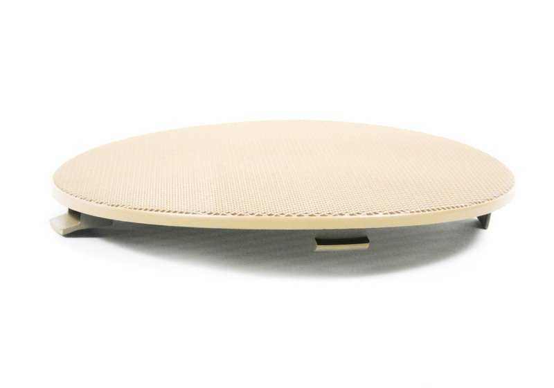 Rejilla altavoz derecha (color beige claro) OEM 51418224388 para BMW E46 {316i AL, AN, AX – todos los modelos y motorizaciones compatibles}. Original BMW.