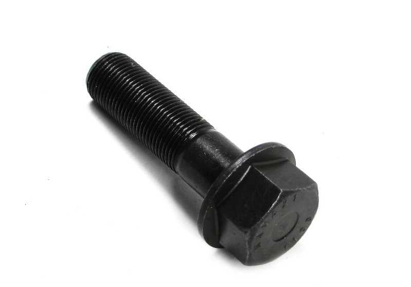 Tornillo de sujeción OEM 11231736585 para BMW E31, E32, E34, E38, E39, E53. Pieza original BMW utilizada en el sistema de transmisión por correa (riementrieb). Tamaño M18x1,5x65. Original BMW.