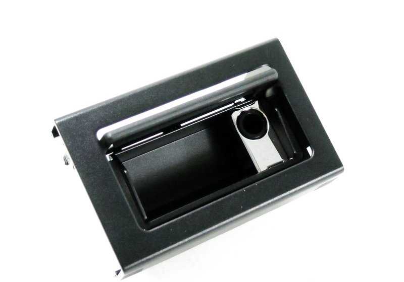 Cenicero negro/cromado OEM 51162492159 para BMW E36. Original BMW.