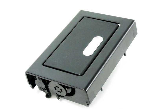 Cenicero negro/cromado OEM 51162492159 para BMW E36. Original BMW.