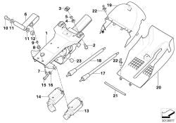 Revestimiento parte inferior OEM 32311162228 para BMW Serie 5 E39, Serie 7 E38. Original BMW.